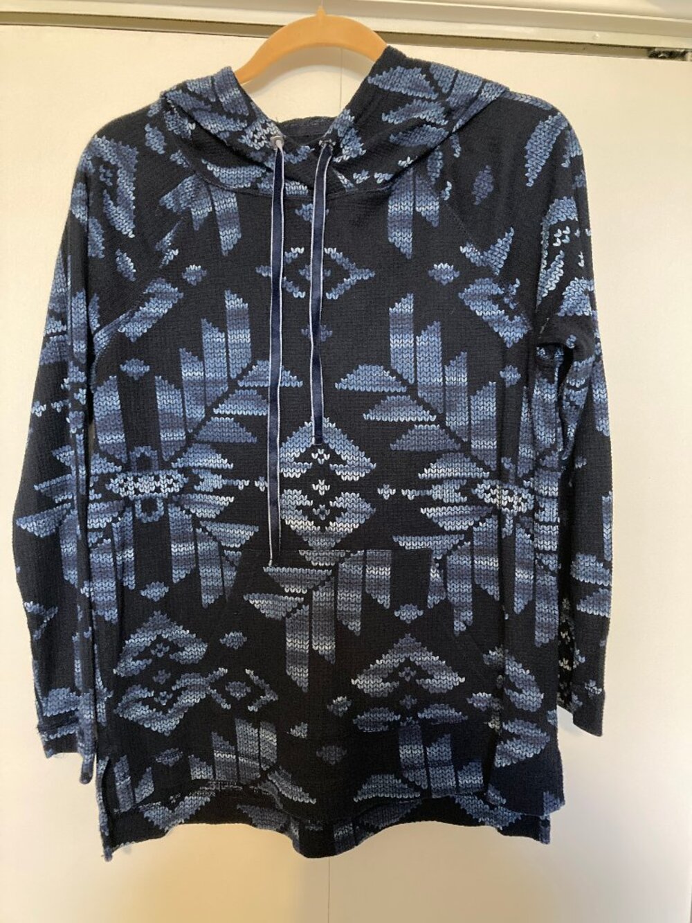 Aztec Hooded Pullover Tunic